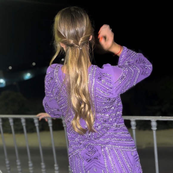 ✨💜✨ {Zara} Beaded Tunic Dress - Limited Edition Size S-M ✨💜✨ - Picture 15 of 15